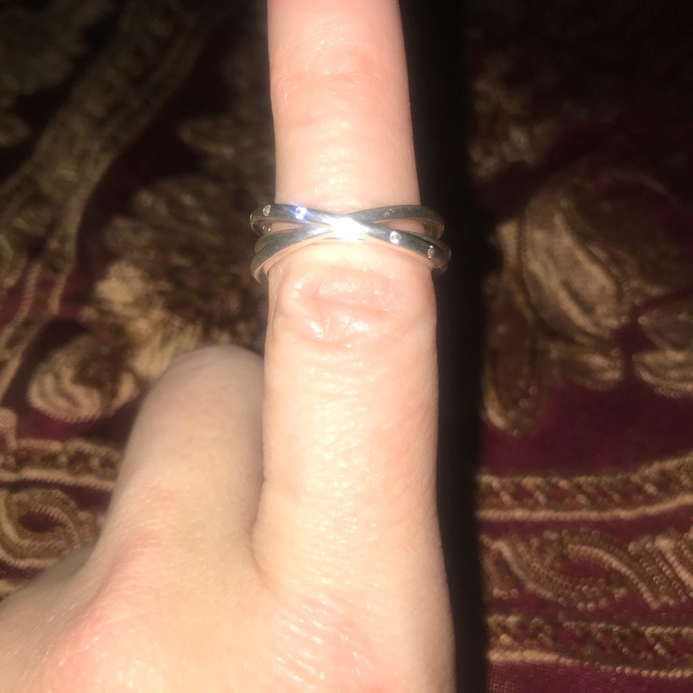 3 interlocking silver rings - Picture 4 of 4